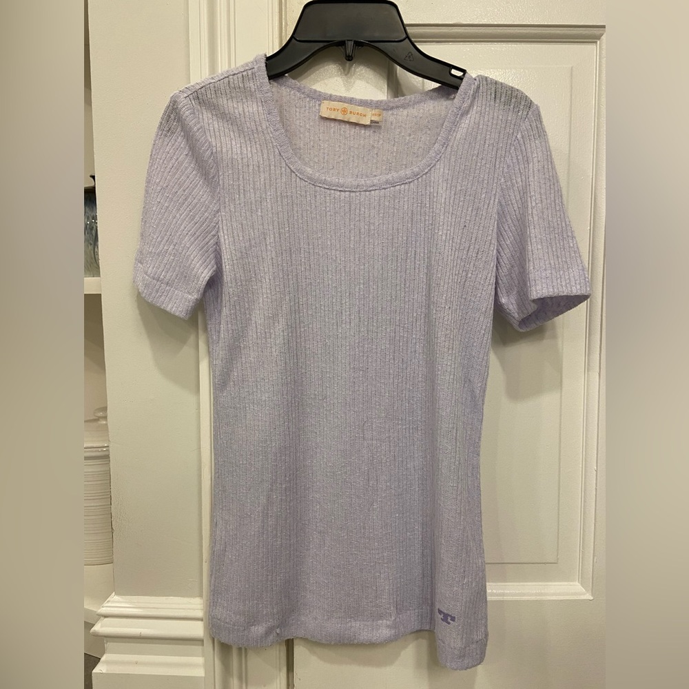 Tory Burch lavender top, EUC , Sz XS